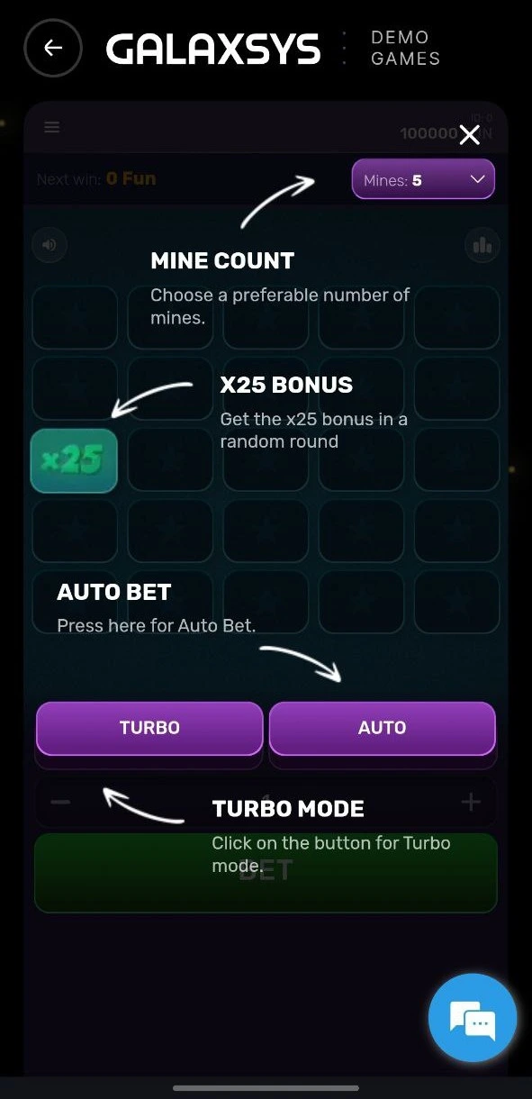 Turbo mines app main.