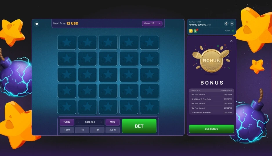 Turbo mines bonus.
