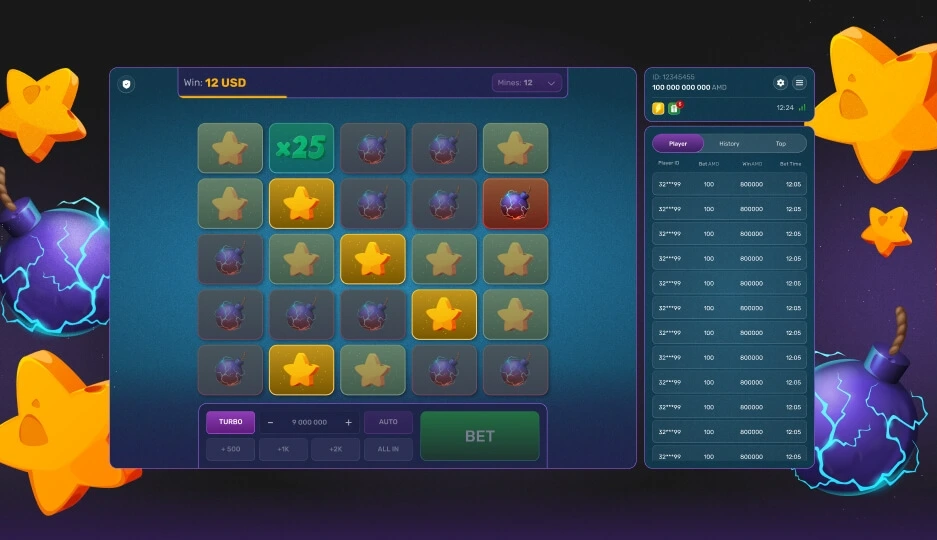 Turbo mines play.